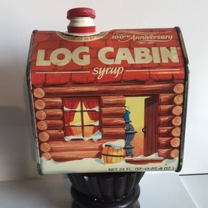 Vintage Log Cabin Syrup Commemorative Tin